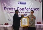 Dukung Program Makan Bergizi Gratis, Kapolres Sijunjung Raih Penghargaan Nasional dari Komnas Perlindungan Anak