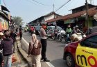 Satlantas Polres Padang Panjang Pantau Arus Lalu Lintas di Pasar Tumpah Koto Baru